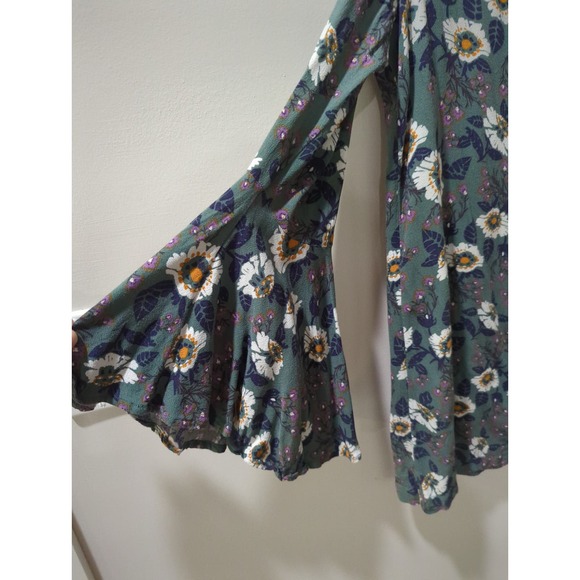 Free People Magic Mystery Sage Floral Tunic Top - Picture 3 of 6